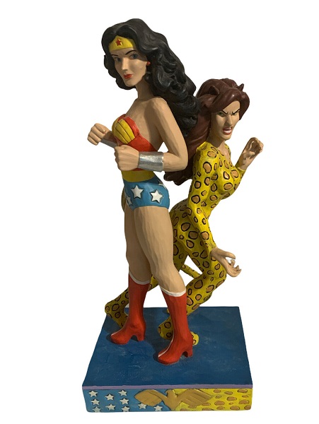 Jim Shore DC Comics Wonder Woman vs Cheetah Figurine