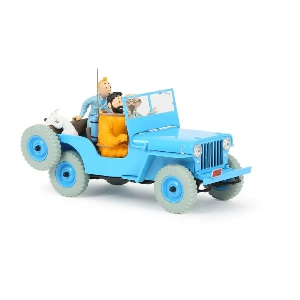 Kuifje Auto Jeep blauw