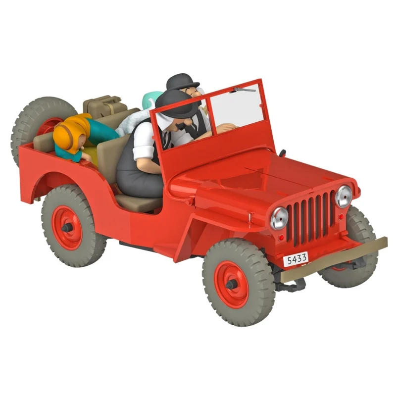 Kuifje Auto Jeep Rood
